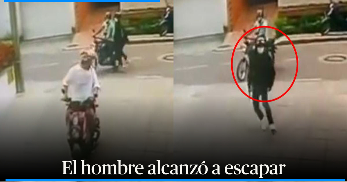 (On video) Motorcyclist was saved from being robbed: criminals chased him to a parking lot