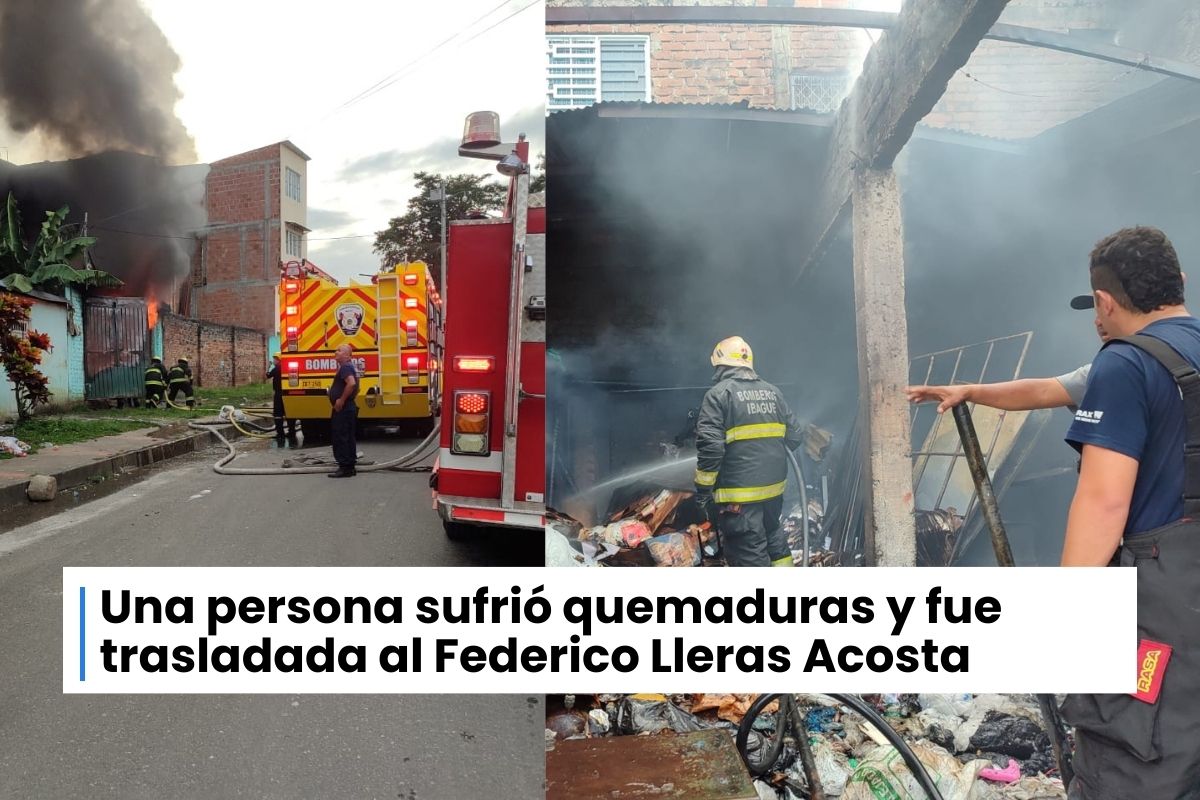 Emergencia en Ibagué Voraz incendio consume a esta hora una bodega en