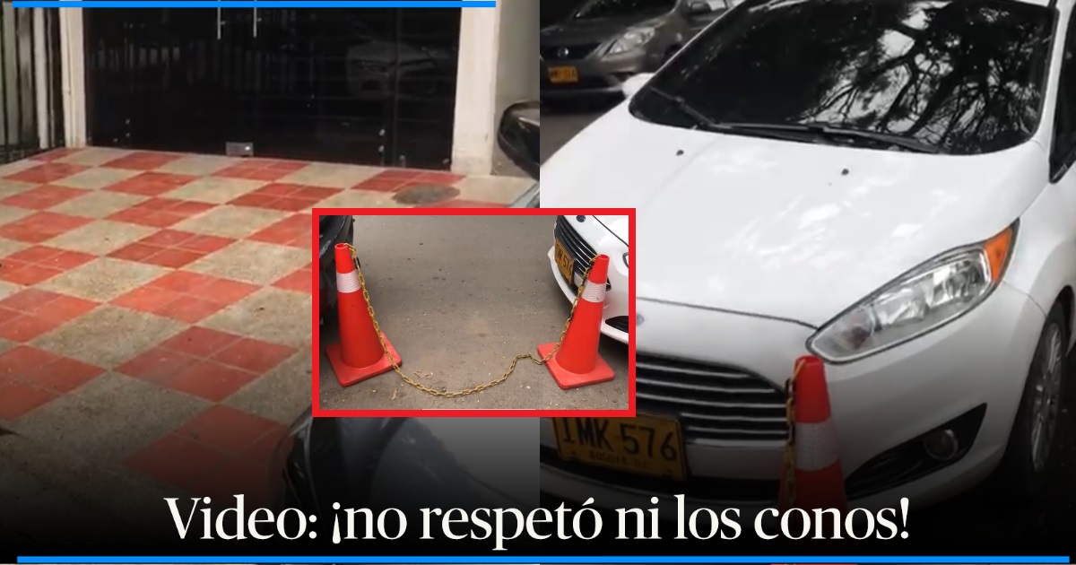 Much nerve?  She parked the car in front of a garage in Ibagué and those at home couldn’t get out