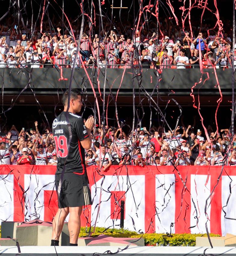 Lo más probable es que James Rodríguez haga su debut con el Sao Paulo el próximo domingo, 13 de agosto.