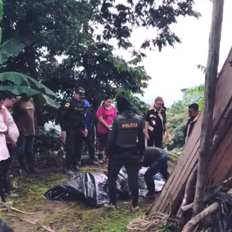 Este fue el sitio donde falleció el recolector de café. 