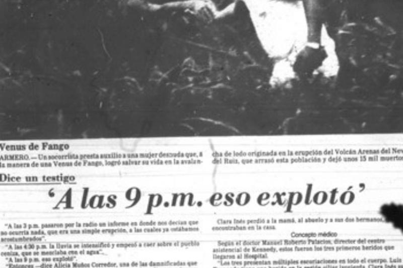 Artículo diario El Tiempo, 15 de noviembre de 1985.