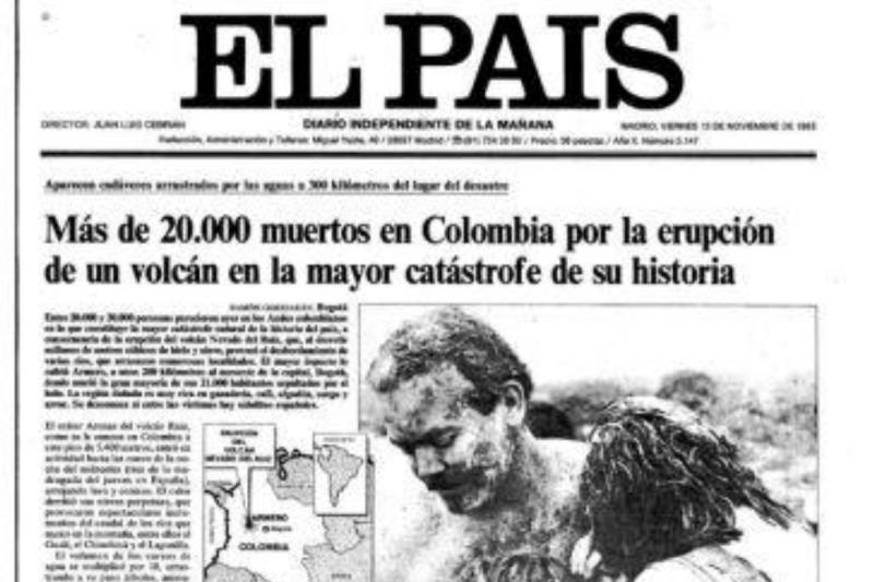 Portada de El País, 15 de noviembre de 1985.