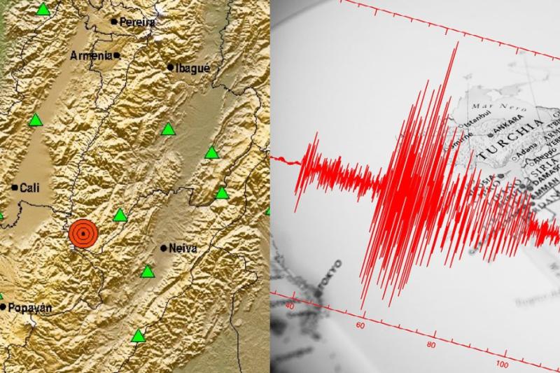 ¡Fuerte temblor sacudió esta madrugada al Tolima! Vea epicentro y magnitud en área de Volcán Nevado del Huila