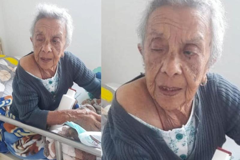 Abuelita vive en la USI del Sur de Ibagué: no tiene identidad ni familia