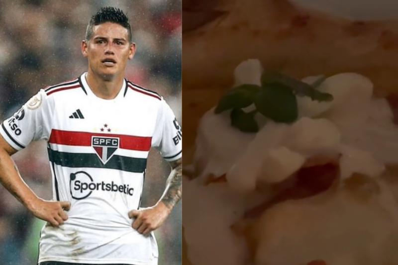 Con video, cliente mostró que le salió un gusano la pizza del restaurante de James Rodríguez