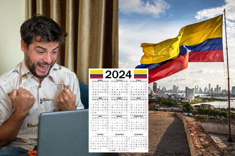 ¡Calendario Colombia 2024 vuelve a sorprender! Tendrá la semana laboral más corta, ¿cuándo?