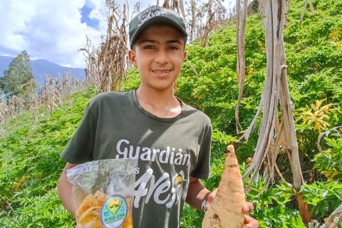 Harrison Vargas Ángel, estudia en la Institución Educativa Técnica Agroindustrial (Itaic).