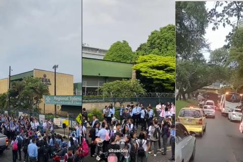 ¡Atención! Estudiantes del Sena en Ibagué madrugaron e iniciaron protesta vea aquí las razones